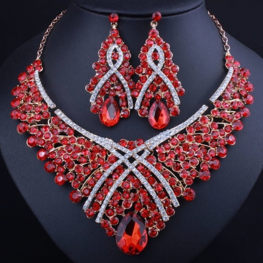 NS22 | Evening Glam Jewelry Prom Wedding Set